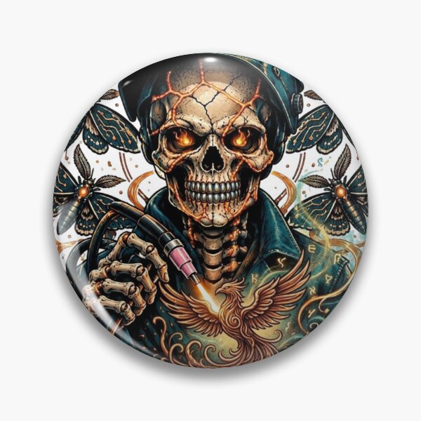 Item preview, Best welder My Beads Are Spells | Welder Skeleton with TIG Torch and Moths designed and sold by TIGMAW.