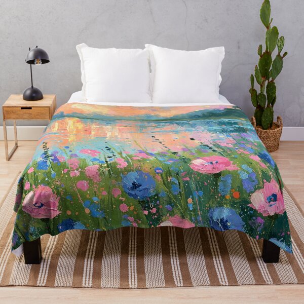 Item preview, Wildflowers at Lake Sunset designed and sold by Neo-Chrio.