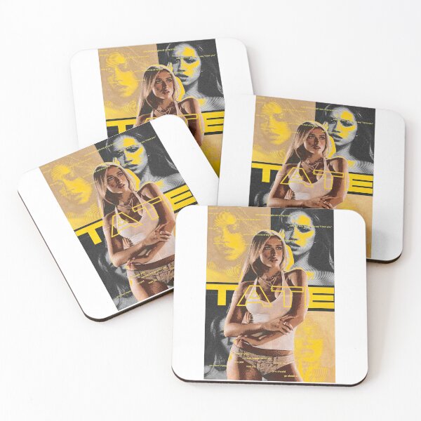 Aperçu de l'œuvre Tate McRae jaune créée et vendue par Createideas.