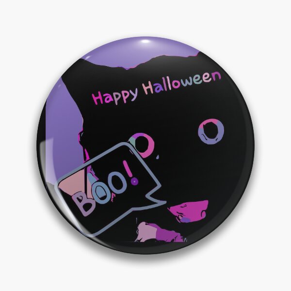 Item preview, Black cat with Spooky Holloween message designed and sold by NC NatureVisions.