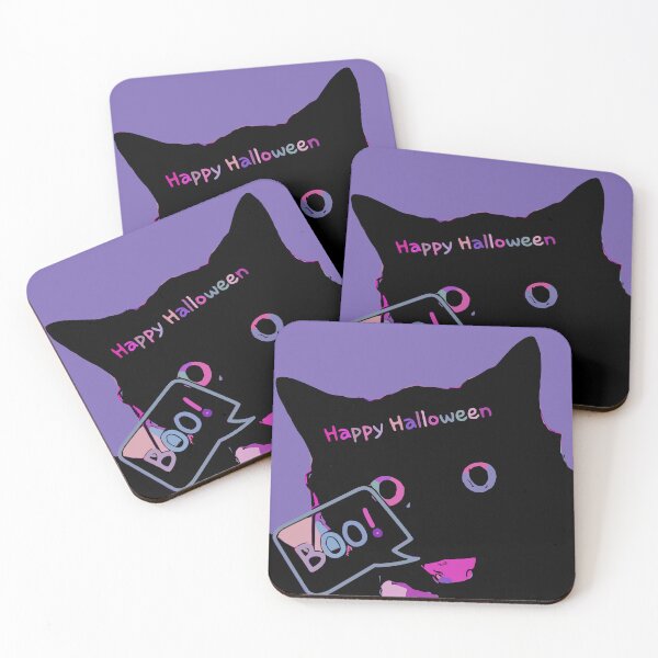 Item preview, Black cat with Spooky Holloween message designed and sold by NC NatureVisions.