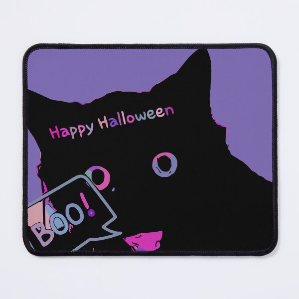 Item preview, Black cat with Spooky Holloween message designed and sold by NC NatureVisions.