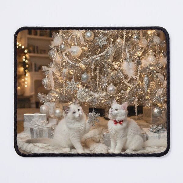 Item preview, White Christmas kitties designed and sold by Stevercortinas.