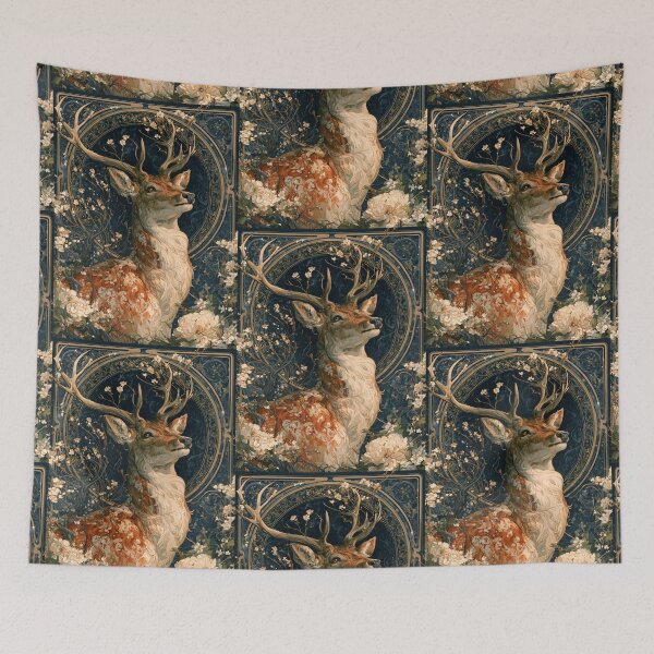 Item preview, Art nouveau deer designed and sold by MendaciousMina.