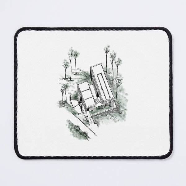 Item preview, Sketch Watercolor Koshino House Tadao Ando architecture black and white designed and sold by FreehandSketch.