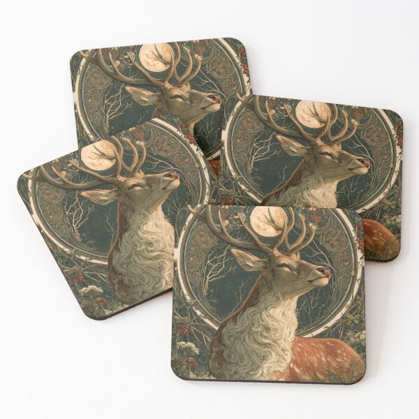 Item preview, Art nouveau deer designed and sold by MendaciousMina.