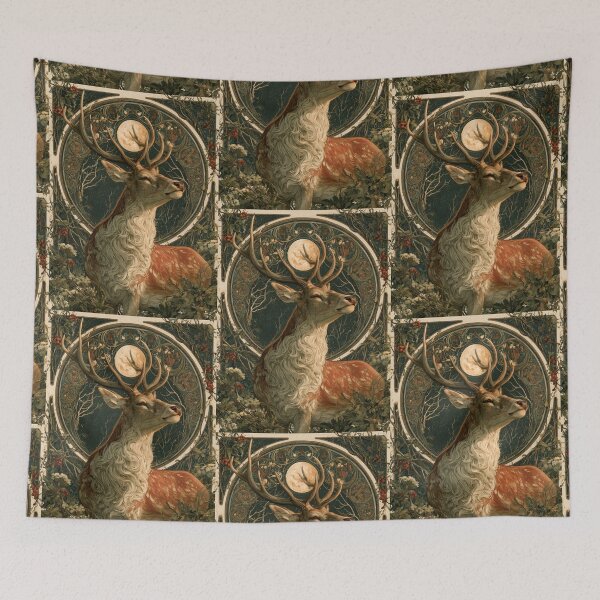 Item preview, Art nouveau deer designed and sold by MendaciousMina.