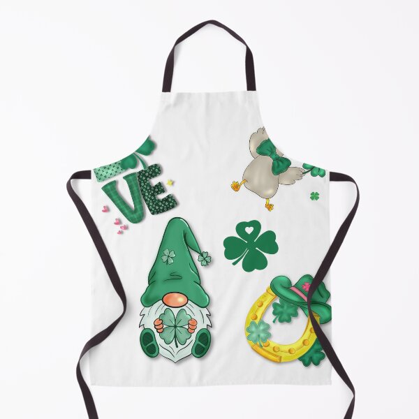 Item preview, sticker pack, leprechaun, shamrocks, clovers, love, dancing duck, golden horseshoe, no background designed and sold by artblonska.