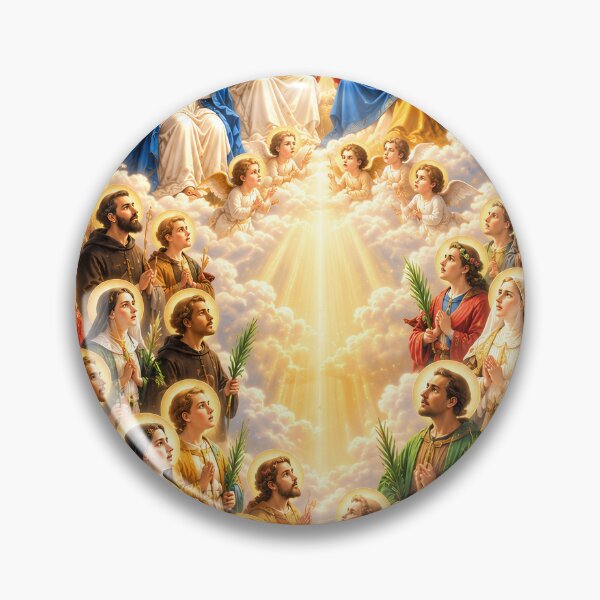 Item preview, All Saints’ Day Heavenly Glory | Catholic Communion of Saints Art designed and sold by DigitalChickHub.