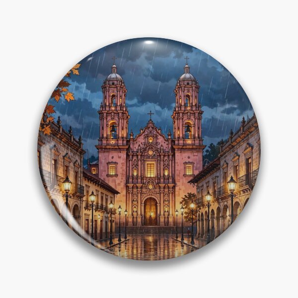 Item preview, Mexico — Morelia — Cathedral of Golden Light designed and sold by DibujandoPorfa.