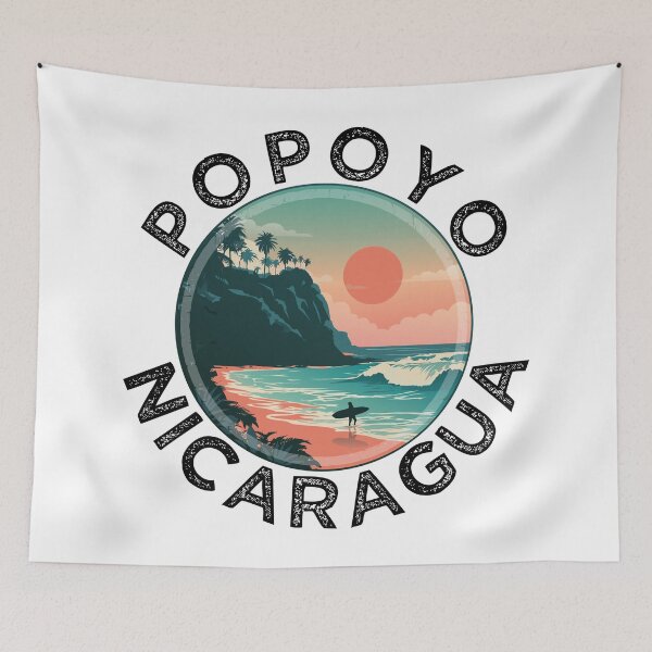 Item preview, Popoyo - Nicaragua (with Black Lettering) designed and sold by VelvetRoom.