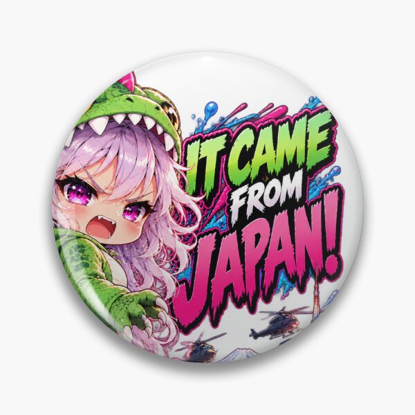 Item preview, ¡Vino de Japón! – Monstruo anime de chica Kaiju chibi enojada designed and sold by Kubbykat.