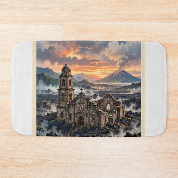 Item preview, Mexico — Paricutín — Cathedral Beneath the Lava designed and sold by DibujandoPorfa.