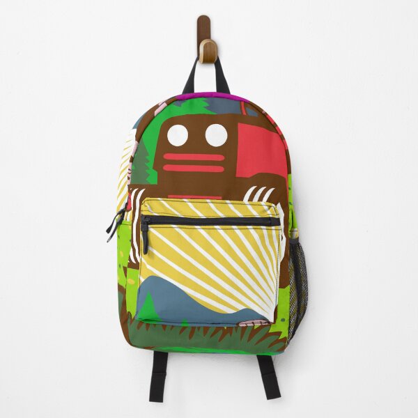 Item preview, Gardener Landscaper Ride On Mower With Trees and Mountains WPA Retro designed and sold by patrimonio.