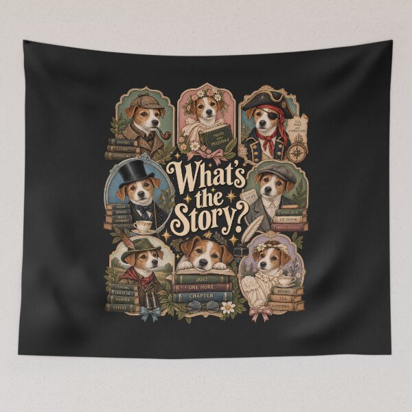 Item preview, Wishbone Dog Shirt, What's The Story Tshirt, Classic Literature Dog Tee, 90s Nostalgia Dog Sweater, Storybook Character Top, Book Lover Gift designed and sold by greatmar1.