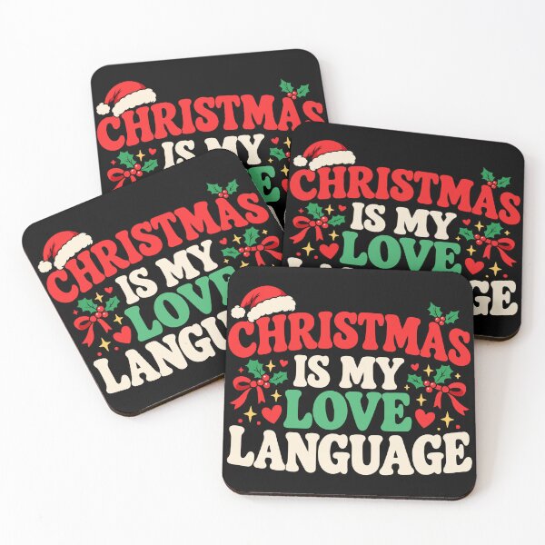Aperçu de l'œuvre Christmas Is My Love Language Christmas Holiday Lover Festive Enthusiast créée et vendue par sportfantees.