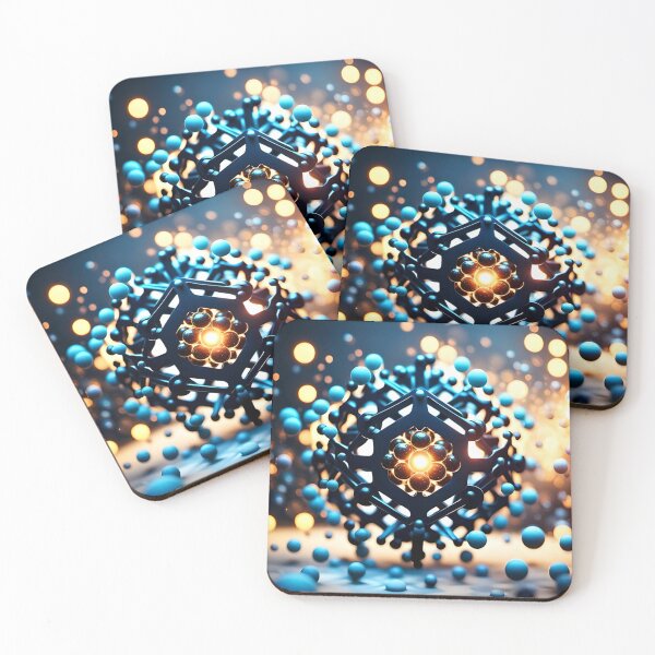 Item preview, Quantum physics concept of atoms interactions. Generative Ai designed and sold by homydesign.