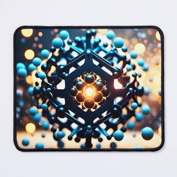 Item preview, Quantum physics concept of atoms interactions. Generative Ai designed and sold by homydesign.