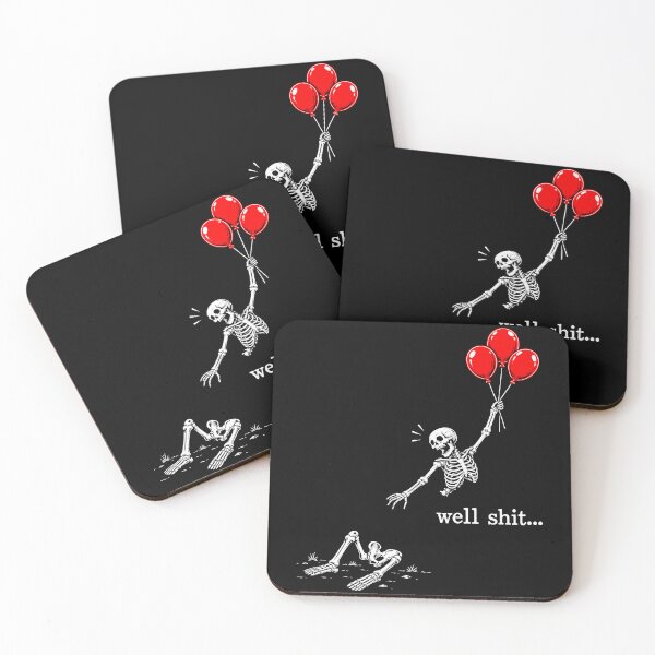 Aperçu de l'œuvre Well Shit Funny Skeleton Dark Humor Relatable Quote créée et vendue par sportfantees.