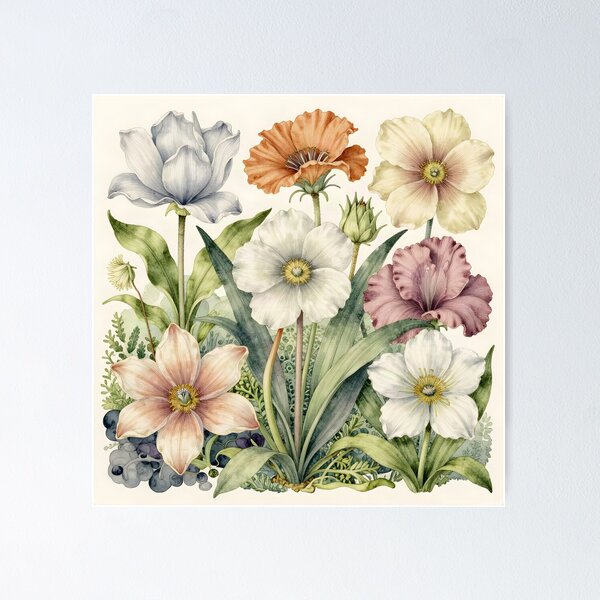 Item preview, Flowers in Scientific Form designed and sold by The Mad Tea Party.