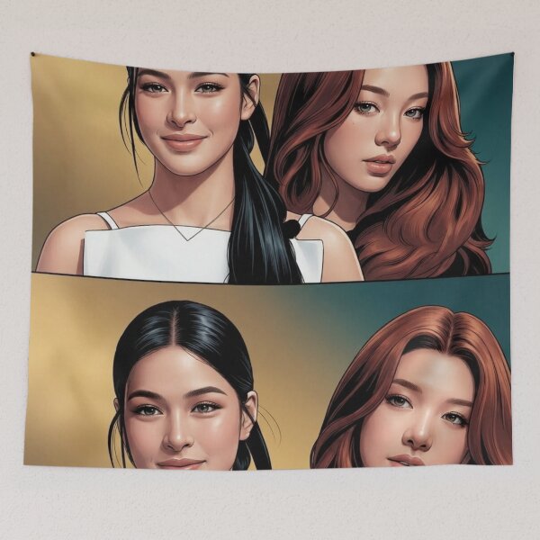 Item preview, LingOrm Modern Luv Thai GL Kdrama Actress LGBTQ+ Cartoon Art Wall Decor Comic Print Poster Shirt Cell  designed and sold by Mind Space.