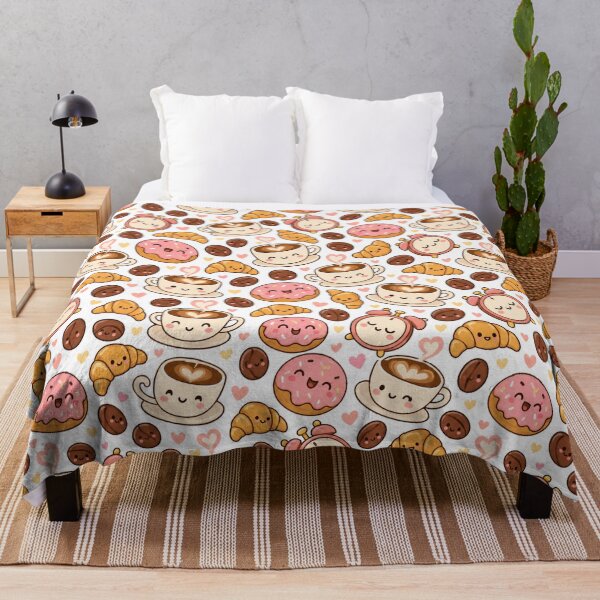 Item preview, Kawaii Coffee Morning Cute Seamless Pattern Print designed and sold by Inkworksbyshery.