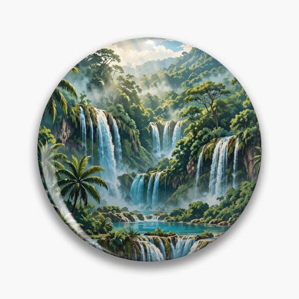 Item preview, Mexico — Agua Azul — The Turquoise Cascade designed and sold by DibujandoPorfa.