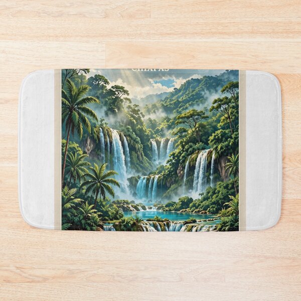 Item preview, Mexico — Agua Azul — The Turquoise Cascade designed and sold by DibujandoPorfa.
