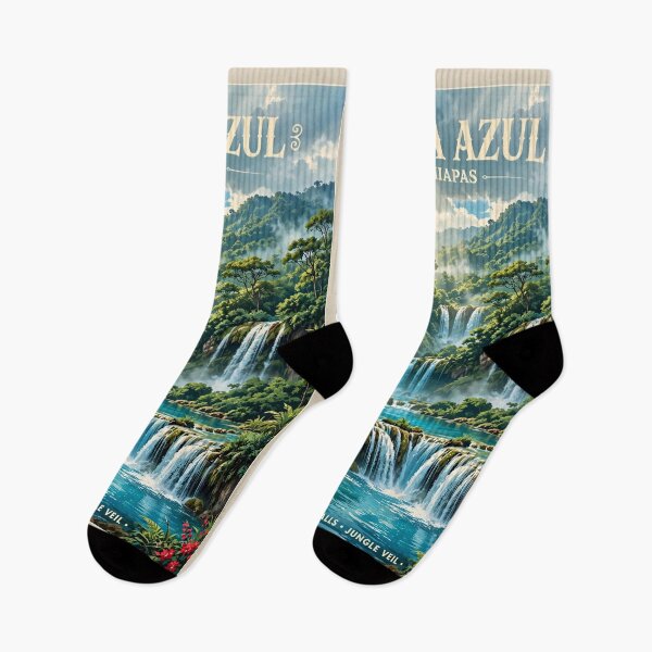 Item preview, Mexico — Agua Azul — The Turquoise Cascade designed and sold by DibujandoPorfa.