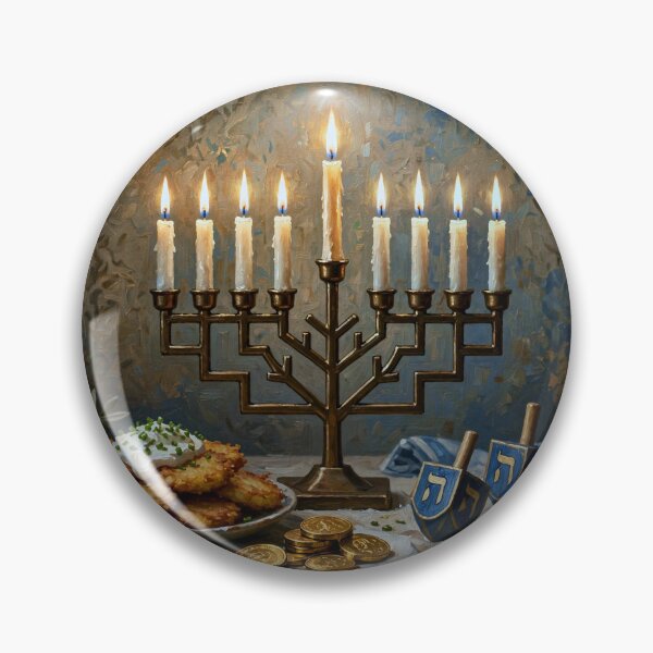 Item preview, Hanukkah Celebration with Menorah designed and sold by Savannah Gibbs.