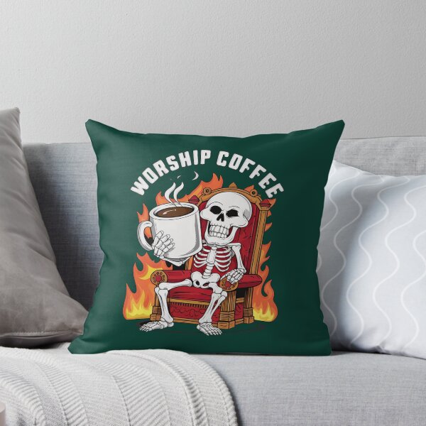 Item preview, Funny Worship Coffee Skeleton  designed and sold by ONTCdesign.