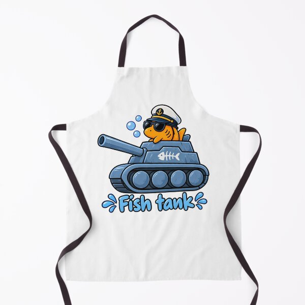 Item preview, Funny Fish Tank Pun Cute Goldfish Driving a Military Tank designed and sold by Morescitaf.