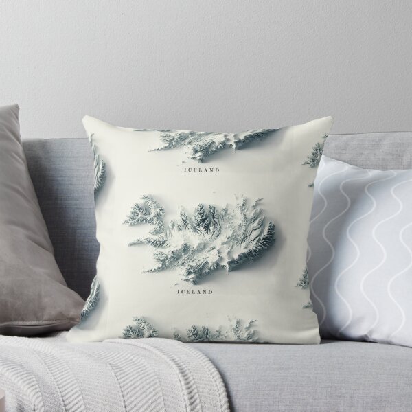 Item preview, Iceland Shaded Relief Map 3D digitally rendered designed and sold by ThinkAboutMaps.