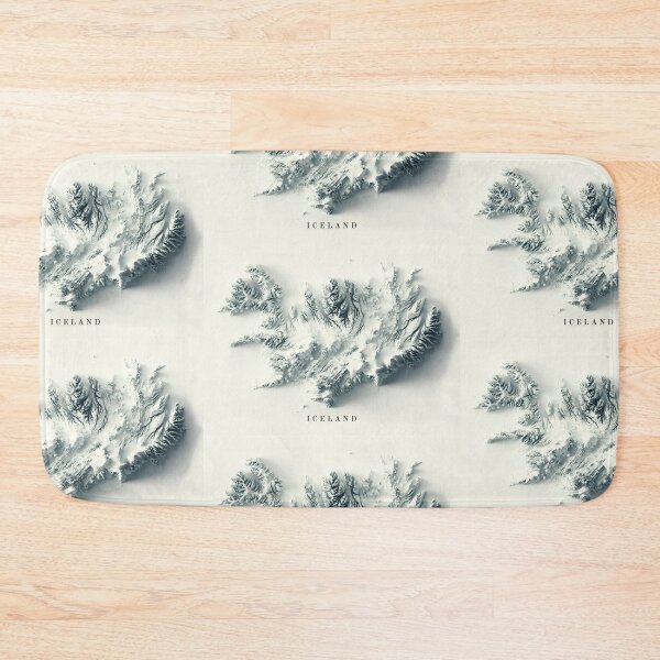 Item preview, Iceland Shaded Relief Map 3D digitally rendered designed and sold by ThinkAboutMaps.