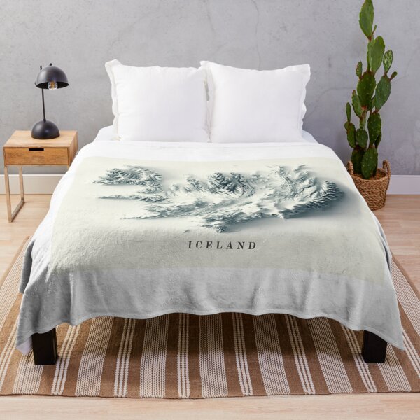 Item preview, Iceland Shaded Relief Map 3D digitally rendered designed and sold by ThinkAboutMaps.