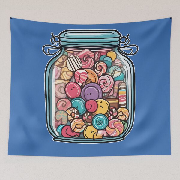 Item preview, Candy Jar - Colorful Sweets Kawaii Candy Art designed and sold by Jackson-Will.