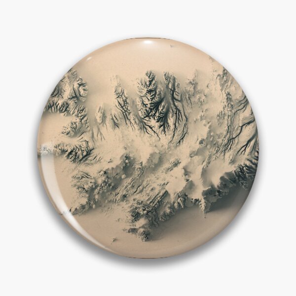 Item preview, Copy of Iceland Shaded Relief Map 3D digitally rendered designed and sold by ThinkAboutMaps.