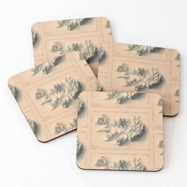 Item preview, Copia del mapa de relieve sombreado de Islandia, renderizado digitalmente en 3D. designed and sold by ThinkAboutMaps.