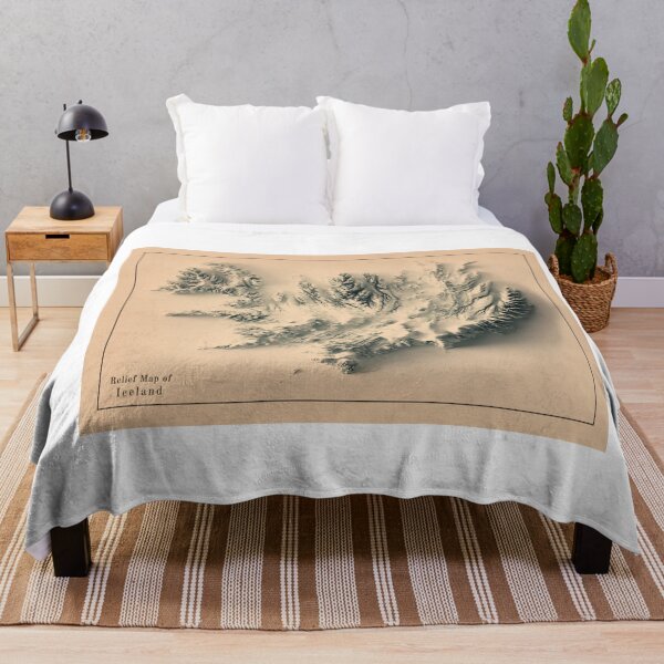 Item preview, Copy of Iceland Shaded Relief Map 3D digitally rendered designed and sold by ThinkAboutMaps.
