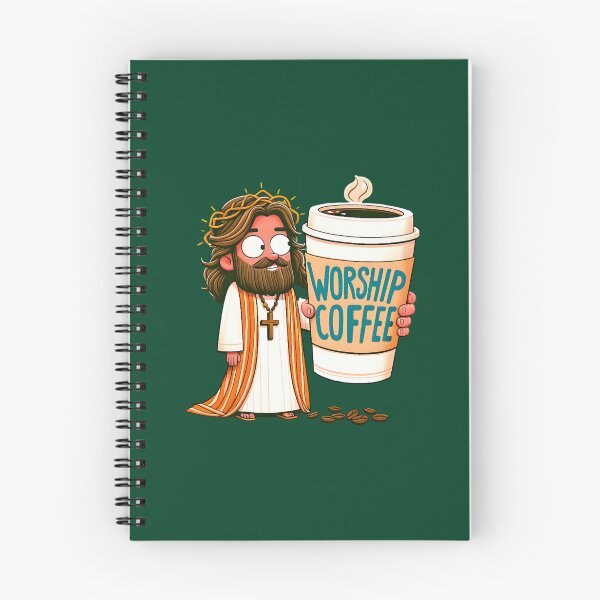 Item preview, Caffeine lover Devotion- Funny Jesus Coffee Worship Illustration Active  designed and sold by MarbetVillage.