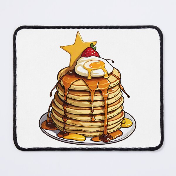 Item preview, Pancake Stack with Egg and Syrup - Breakfast Art designed and sold by Jackson-Will.