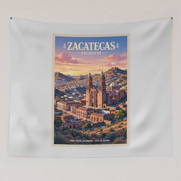 Item preview, Mexico — Zacatecas — The Rose Stone City designed and sold by DibujandoPorfa.