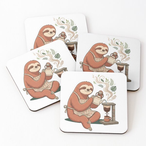 Item preview, Costa Rican Drip Coffee Sloth designed and sold by TicoInk.