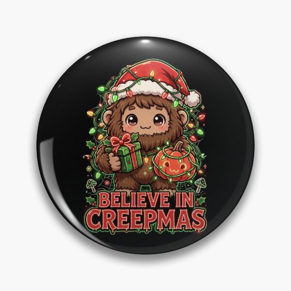Item preview, Believe In Creepmas Cute Bigfoot Christmas Halloween designed and sold by Neon Bones Studio.