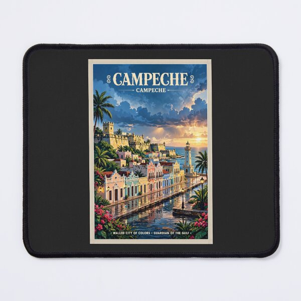 Item preview, Mexico — Campeche — The City Behind the Walls designed and sold by DibujandoPorfa.