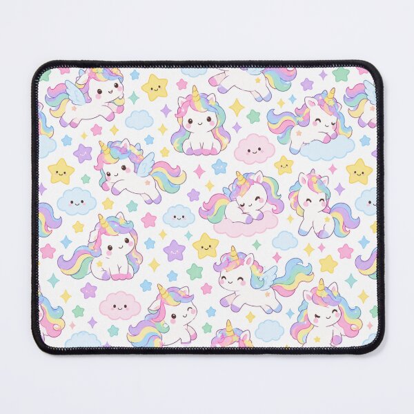 Item preview, Kawaii Unicorn Magic Cute Seamless Pattern Print designed and sold by Inkworksbyshery.