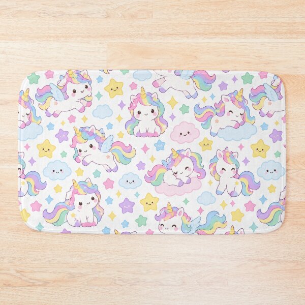 Item preview, Kawaii Unicorn Magic Cute Seamless Pattern Print designed and sold by Inkworksbyshery.