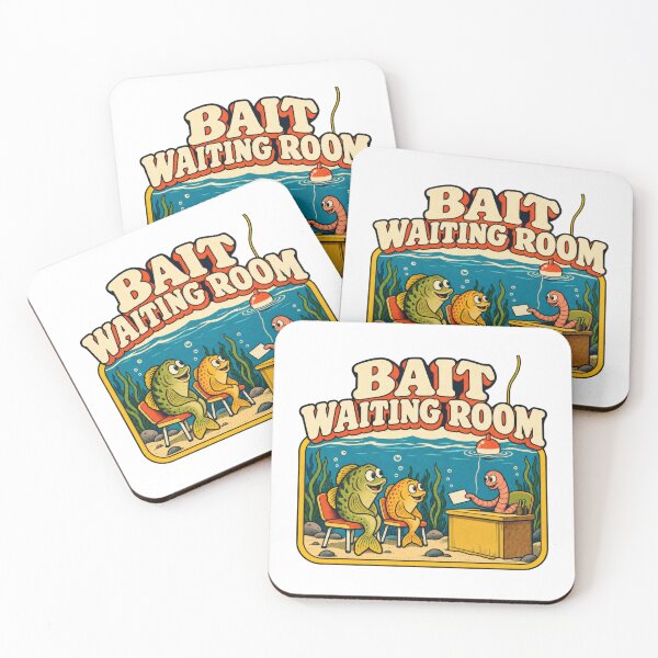 Item preview, Fishing Bait Waiting Room Retro Humor designed and sold by Pixdot.