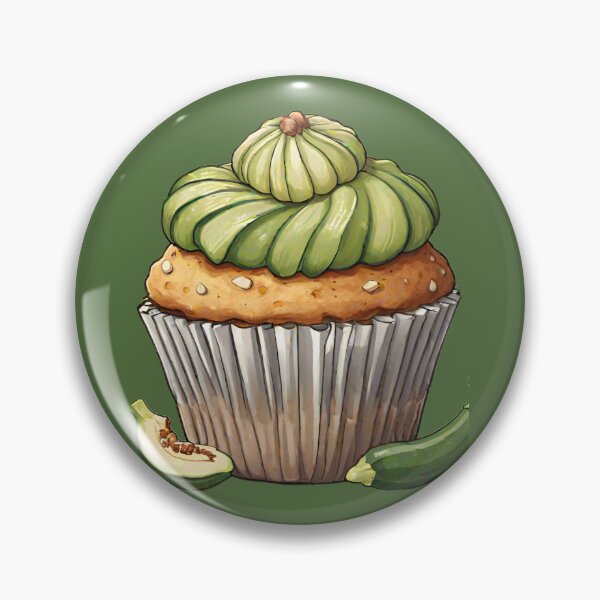 Item preview, Zucchini Muffin - Green Frosting Bakery Treat designed and sold by Jackson-Will.