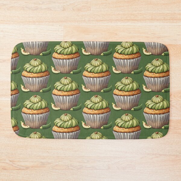 Item preview, Zucchini Muffin - Green Frosting Bakery Treat designed and sold by Jackson-Will.